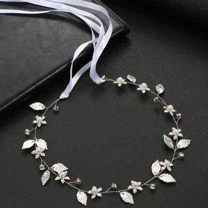 Elegant Crystal &amp; Pearl Bridal Headband for Women