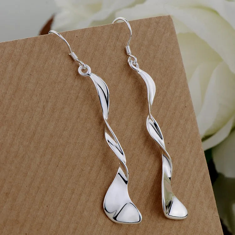 Sterling Silver Heart Stud Earrings for Women