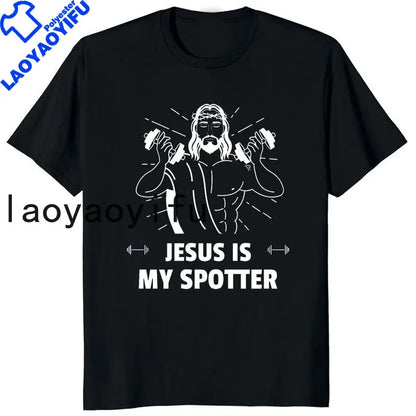 Retro Vintage Jesus Christ Gym T Shirts Men Pure Christian Faith Tee Top Short Sleeved Funny Printed Graphic Tshirt Gift
