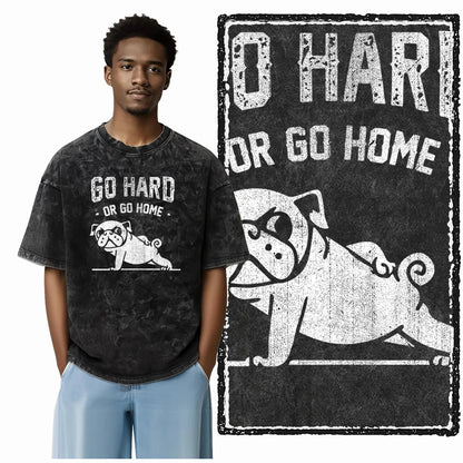 Bodybuilding Acid-Washed Graphic T-Shirt | Vintage Streetwear Unisex Tee