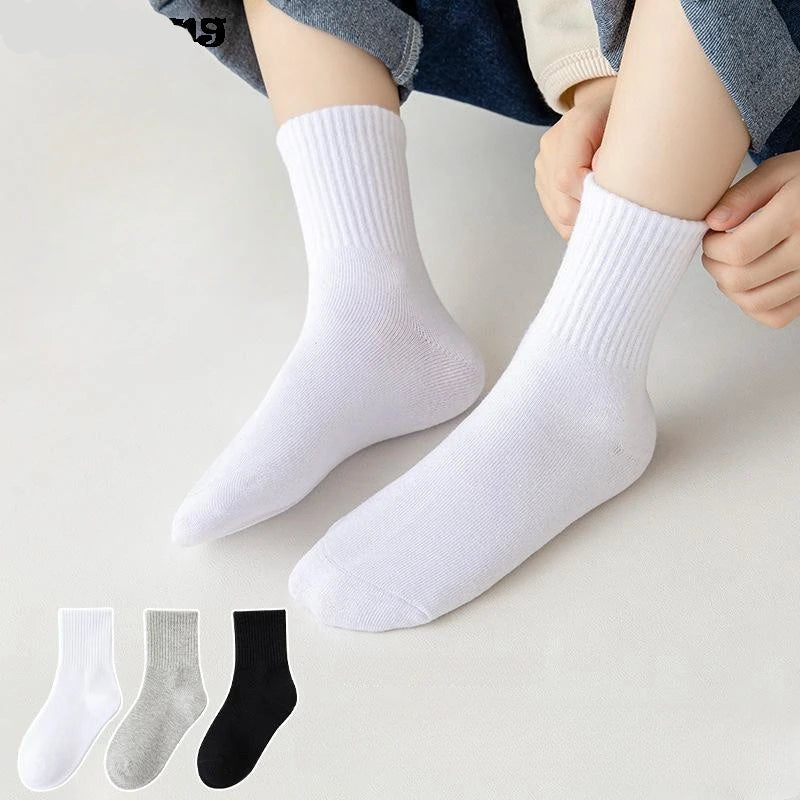 Horetong 5 Pairs Cotton Student Sport Socks