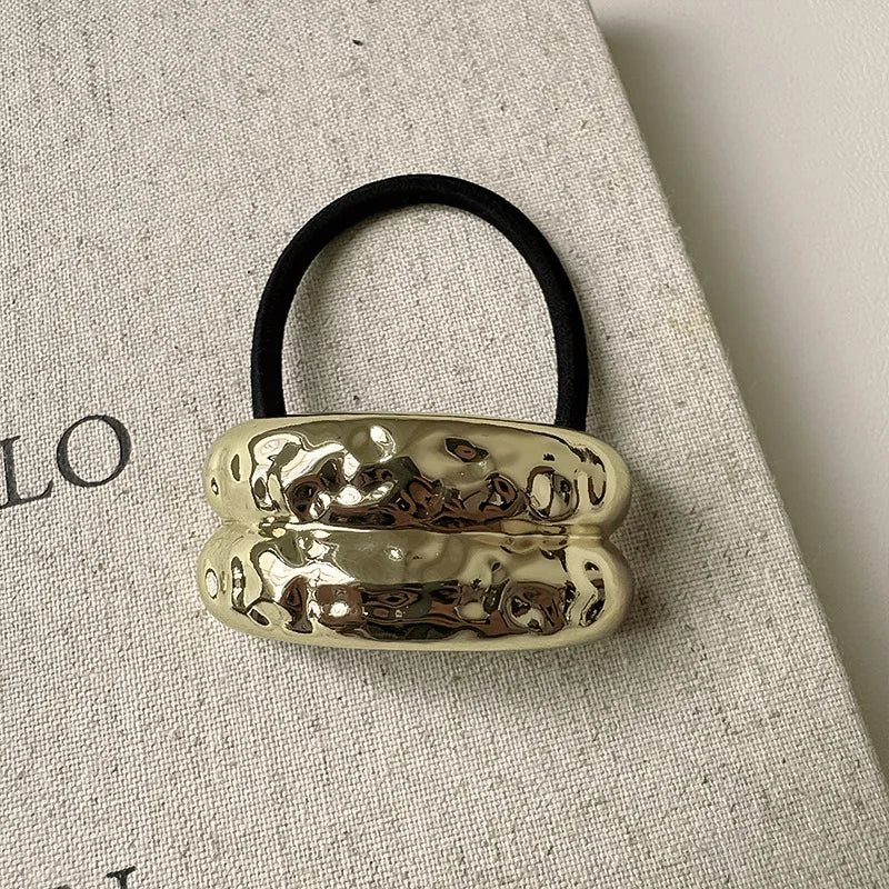 Irregular Golden Metal Hair Band for Women &amp; Girls
