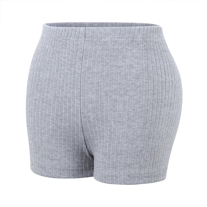 Women’s High-Waist A-Line Knit Shorts | Slim Sports &amp; Casual Wear