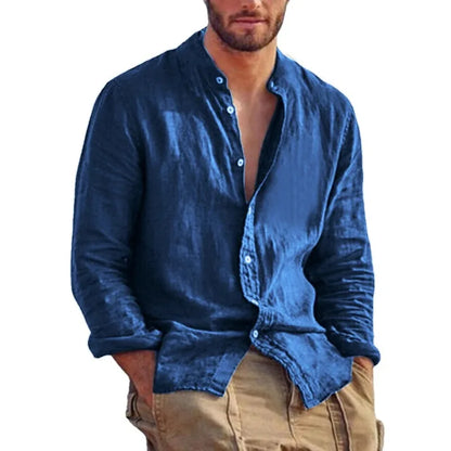Breathable Lightweight Linen Shirt for Men