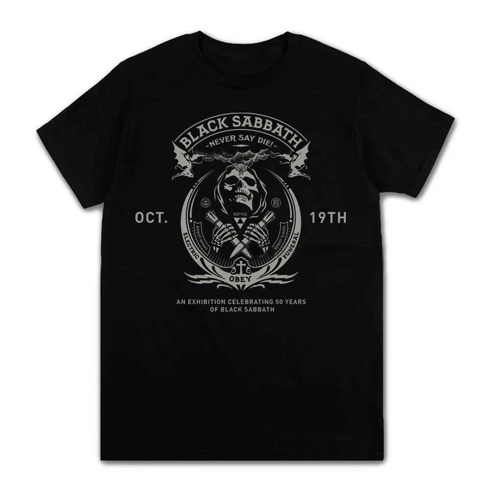 Black Metal Rock Band Graphic T-Shirt