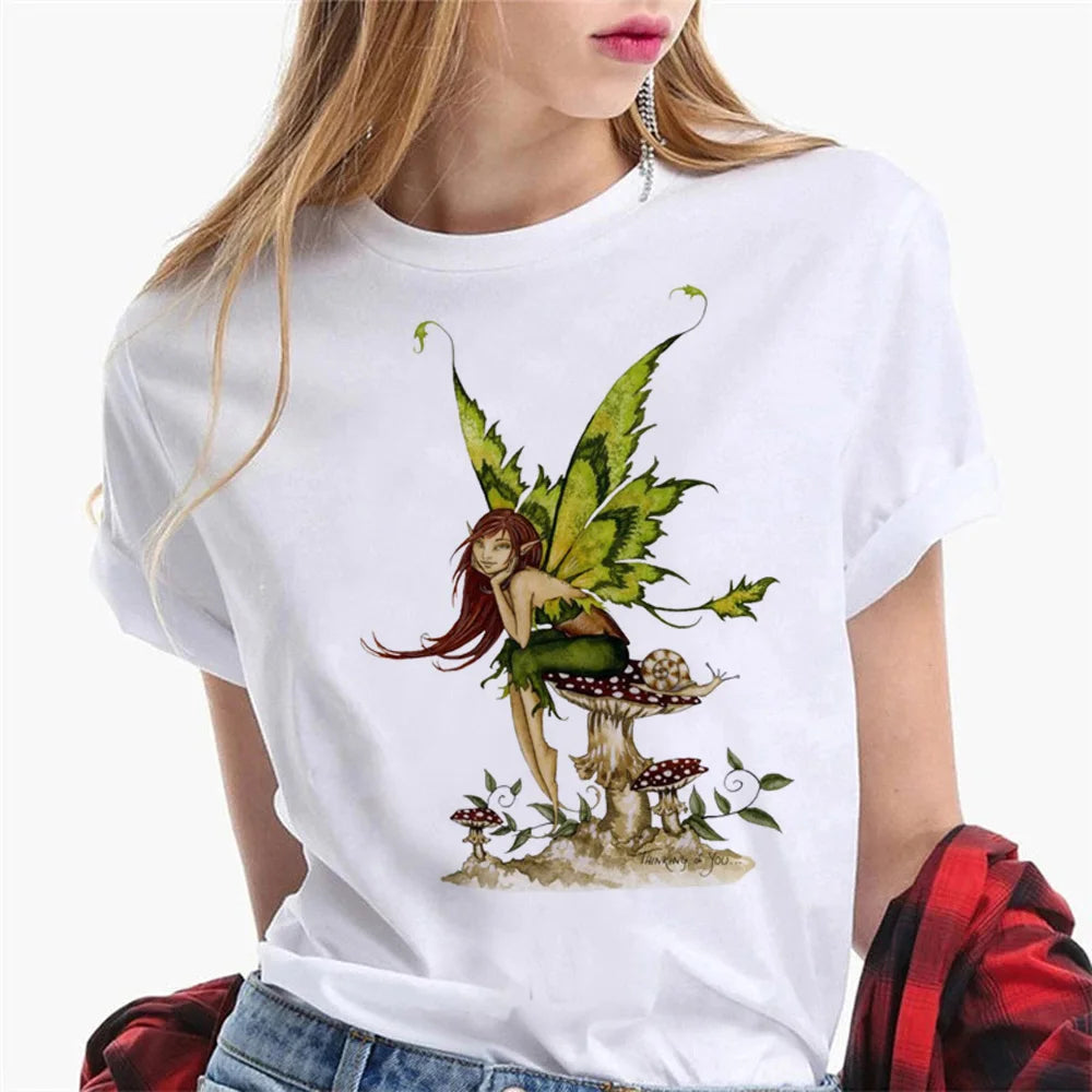 Goblincore t shirt women graphic designer t-shirts girl harajuku clothes