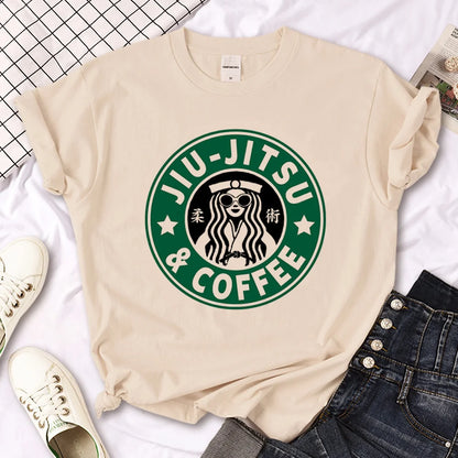 Bjj Jiu Jitsu top women manga summer graphic t shirt female streetwear 2000s clothing