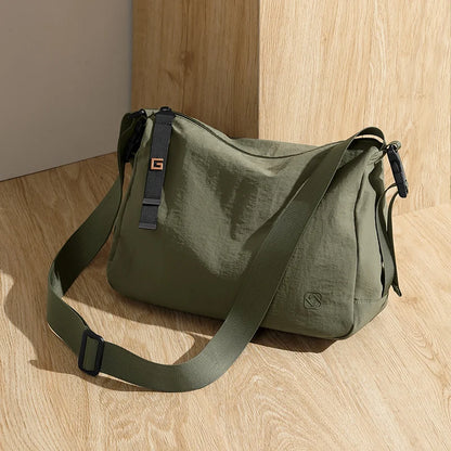 Lightweight Waterproof Crossbody Messenger Bag with Anti-Theft Design