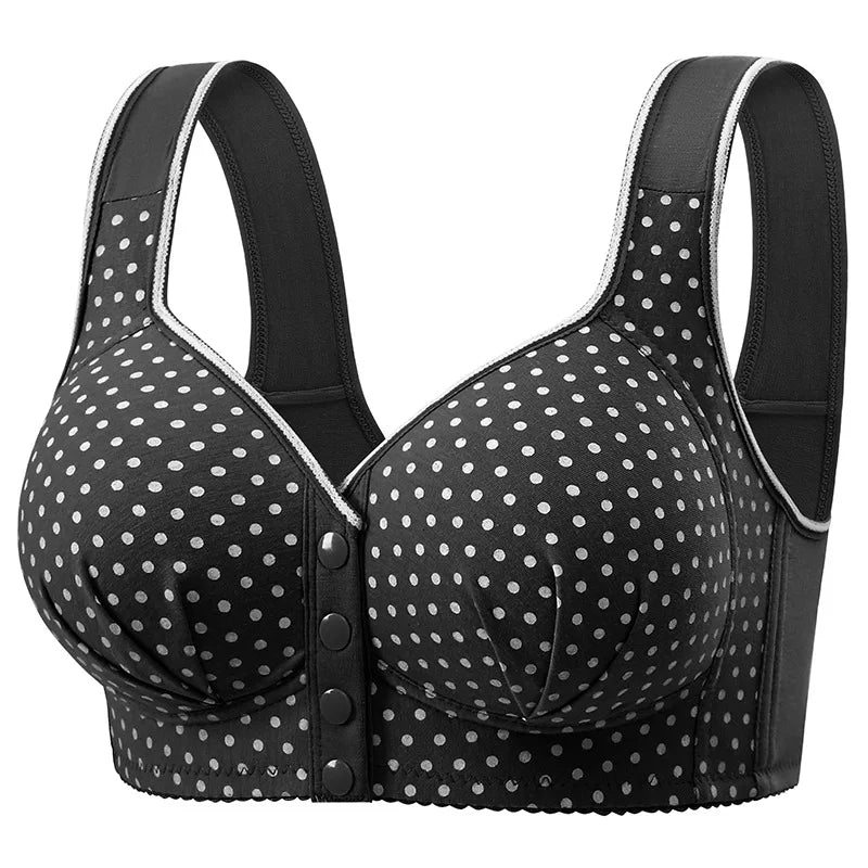 Women’s Large-Size Front Buckle Bras | Comfortable Wire-Free Everyday Support