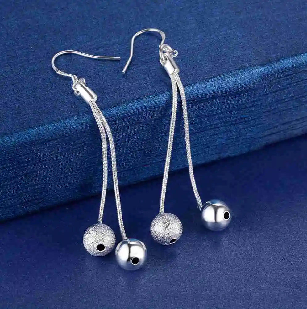Sterling Silver Heart Stud Earrings for Women