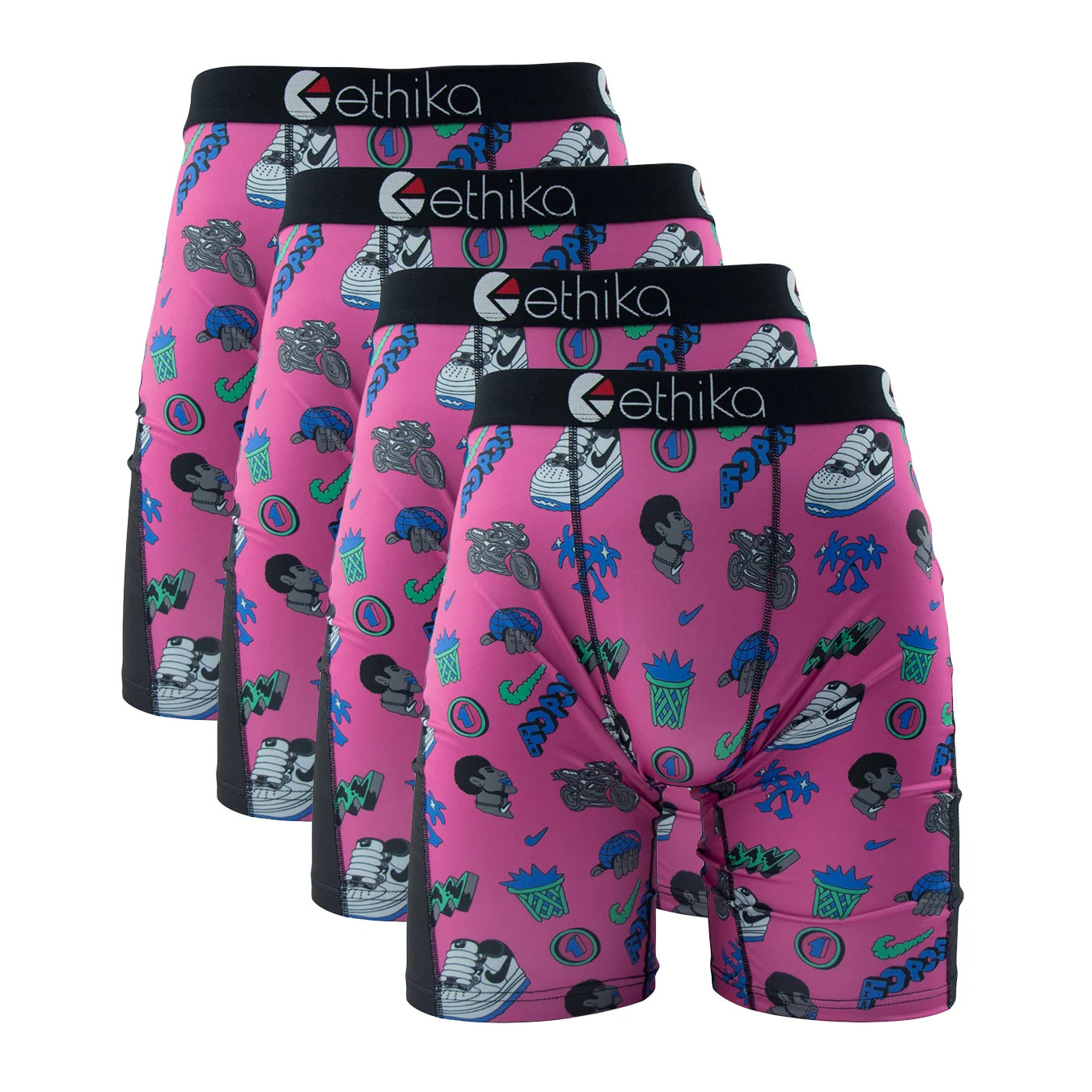 ETHIKA Men’s Printed Boxer Shorts