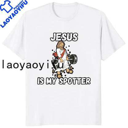 Retro Vintage Jesus Christ Gym T Shirts Men Pure Christian Faith Tee Top Short Sleeved Funny Printed Graphic Tshirt Gift