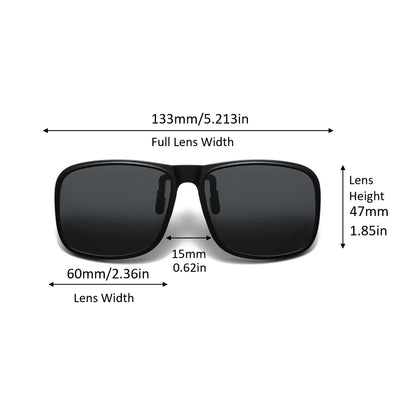 VIVIBEE Polarized Flip-Up Clip-On Sunglasses for Men