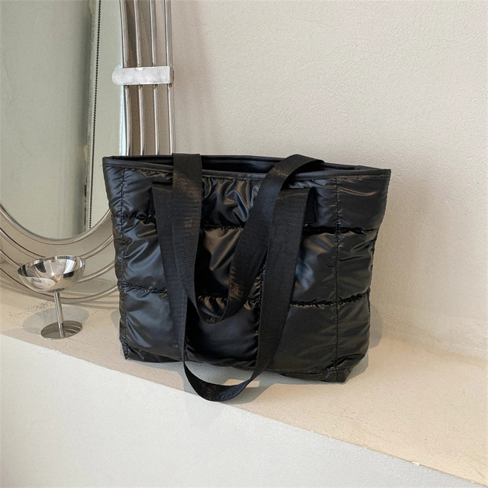 Quilted Cotton Padded Tote Bag