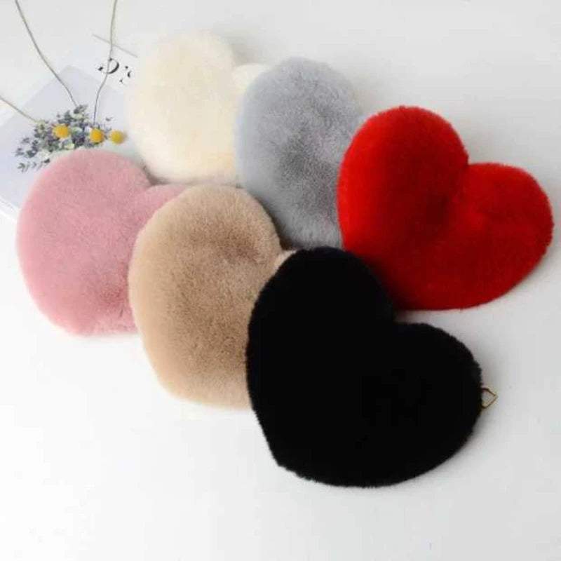 Plush Heart-Shaped Crossbody Bag – Valentine’s Edition