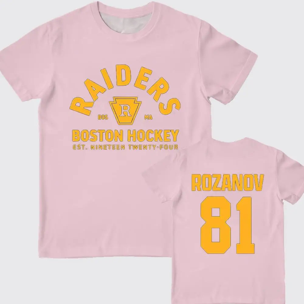TV Heated Rivalry Hockey Jersey | Ilya Rozanov Role-Play Short-Sleeve Y2K Streetwear Crew Neck T-Shirt
