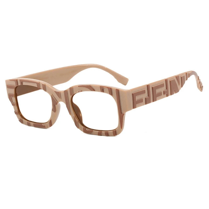 Trendy Square Resin Reading Glasses – Women’s Fashion Stripe Spectacles