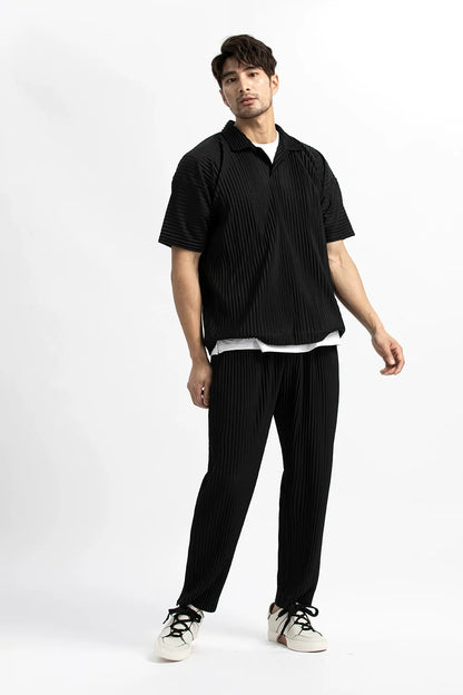 Miyake Pleated Pants For Men Casual Pants Men Japanese Streetwear Men Fashion Japanese Style Trousers Baggy Pants Wild Trousers