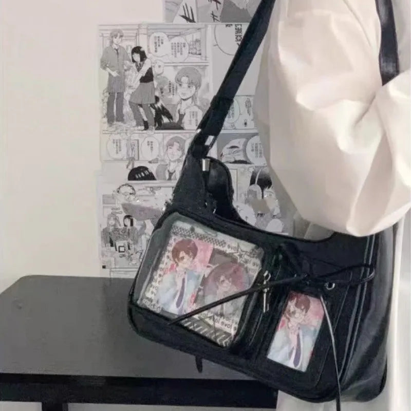 Y2K Harajuku Transparent Ita Shoulder Bag