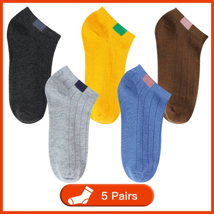 Women’s Solid Casual Cotton Ankle Socks - Amazing G