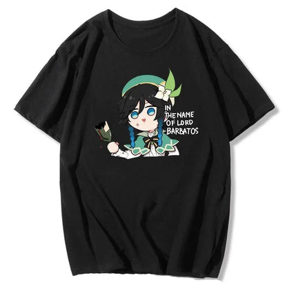 Women’s Genshin Impact Venti T-Shirt | Harajuku Kawaii Streetwear
