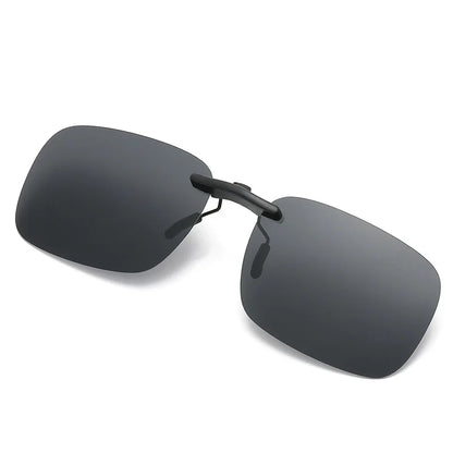 Polarized Rimless Clip-On Sunglasses – Anti-Glare UV400 Eyewear for Men &amp; Women