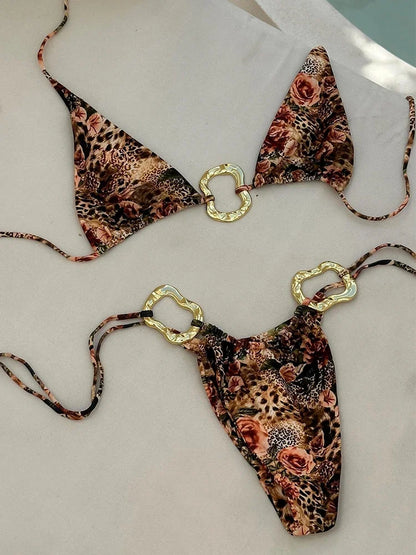 Low-Waist Strappy Bikini Set