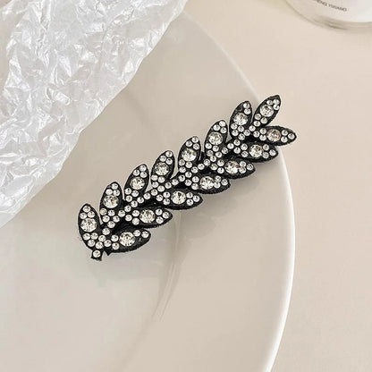 Elegant Rhinestone Sparkling Wheat Hair Clips for Women