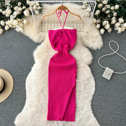 Chic Sexy Split Knitted Bodycon Dress