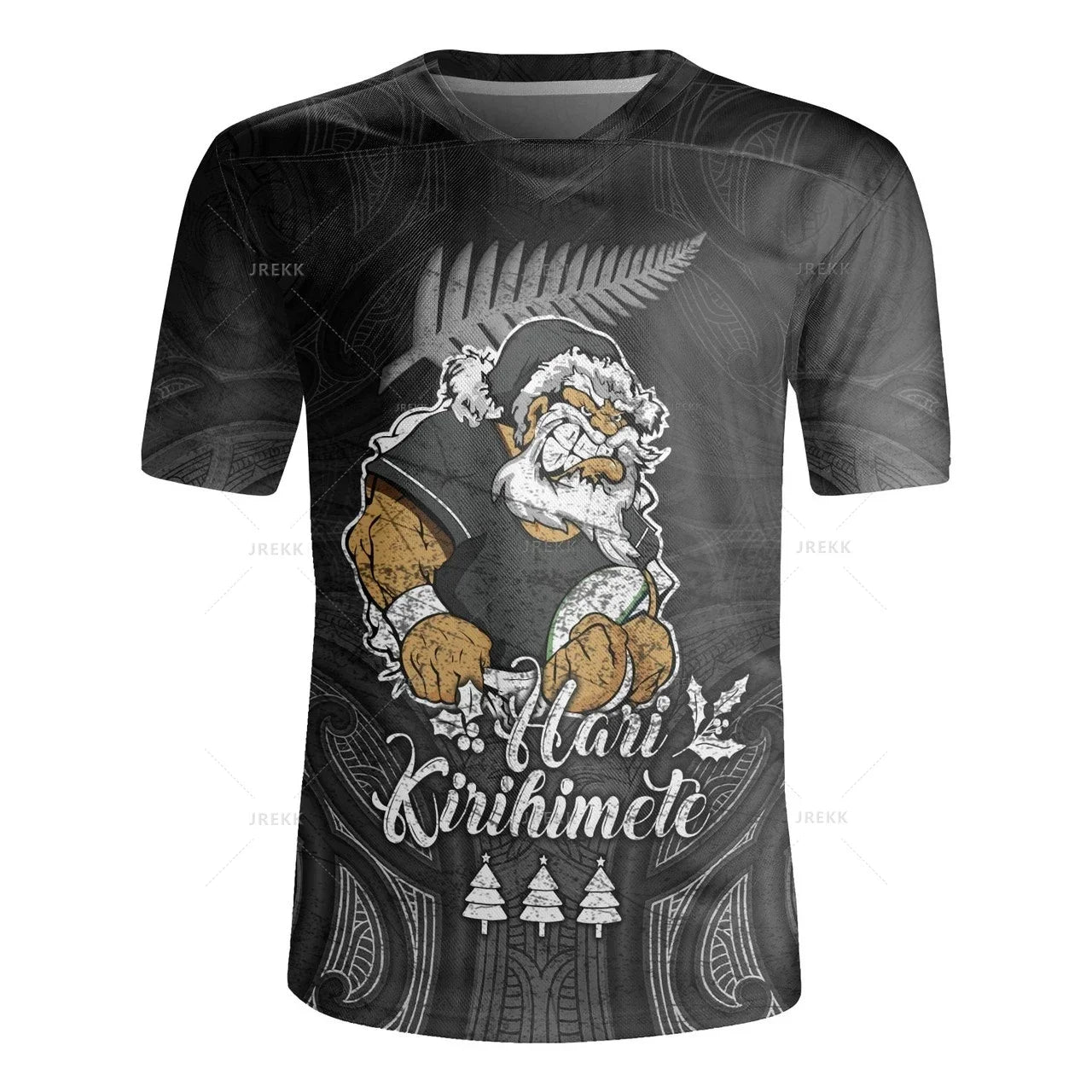 New Zealand Silver Fern 3D Print T-Shirt | NZ Flag Style V-Neck Summer Tee