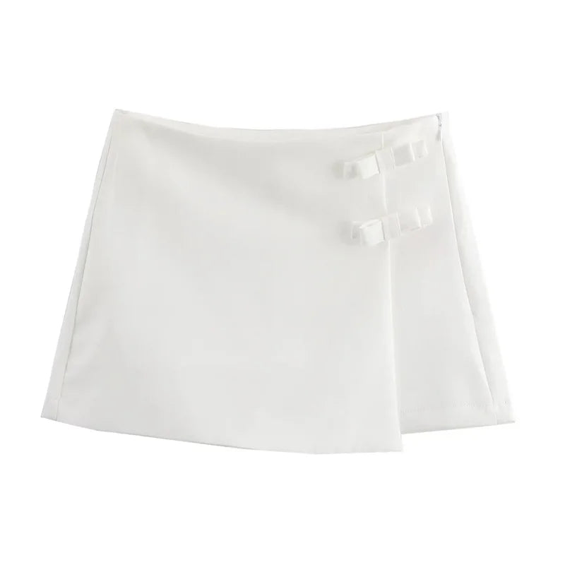 Women’s High Street Bow Skort | Summer Mini Skirt Shorts