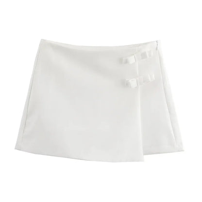 Women’s High Street Bow Skort | Summer Mini Skirt Shorts