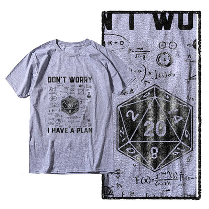 Dungeon Dragon “I Have a Plan” D20 Graphic T-Shirt | RPG Streetwear Tee