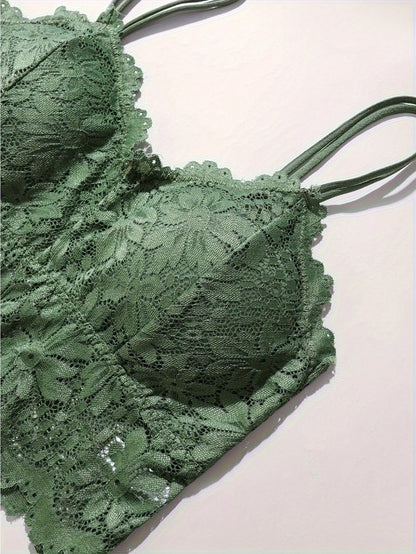 8pcs Wire-Free Lace Lingerie Set | 4 Bras &amp; 4 Panties Combo