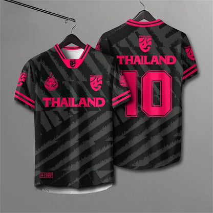 Elephants Thailand 3D Printed Rugby T-Shirt | Summer Breathable Short Sleeve Unisex Tee