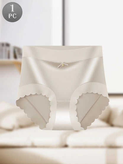 Women’s Breathable Ice Silk Underwear - Soft, Smooth Touch, Sexy Bow Decoration, Perfect for Everyday Comfort