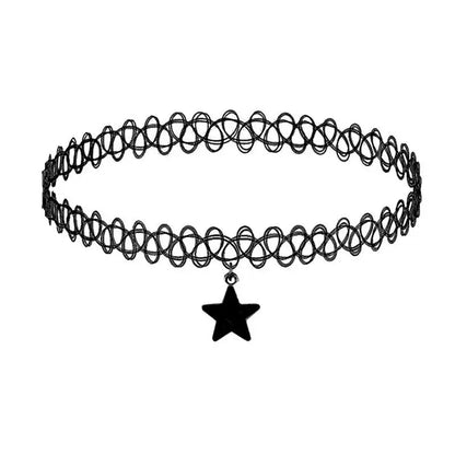 Black Star Choker Necklace for Women &amp; Girls
