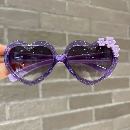 Cute Cartoon Flower Sunglasses – Vintage Kids Eyewear with UV400