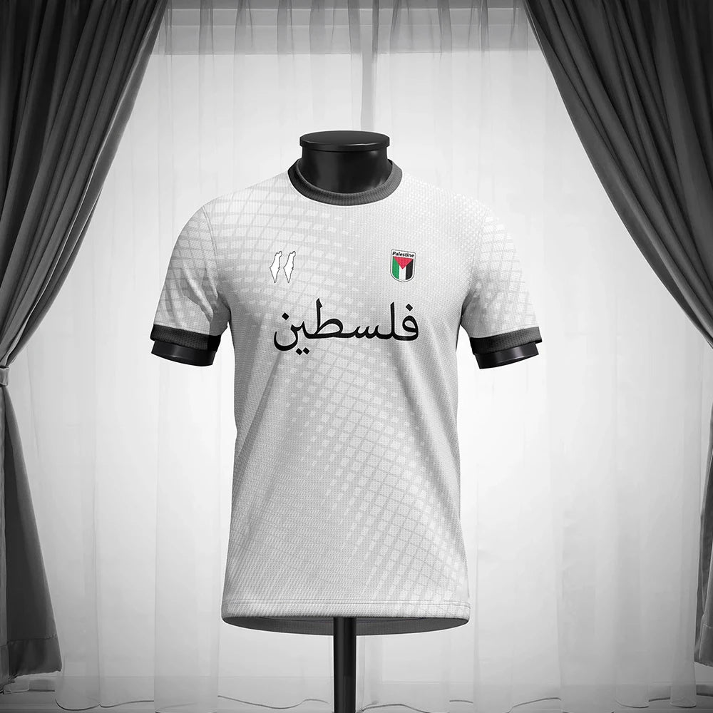 Palestine Football Jersey T-Shirt – 3D Flag Print | Summer Casual Loose Fit Tee
