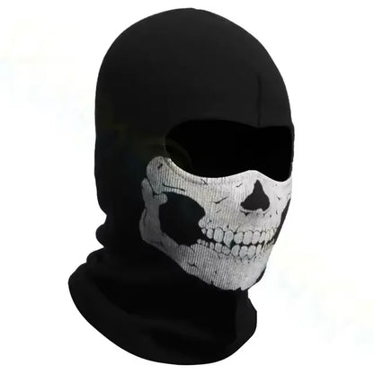 Motorcycle Skull Print Full Face Balaclava