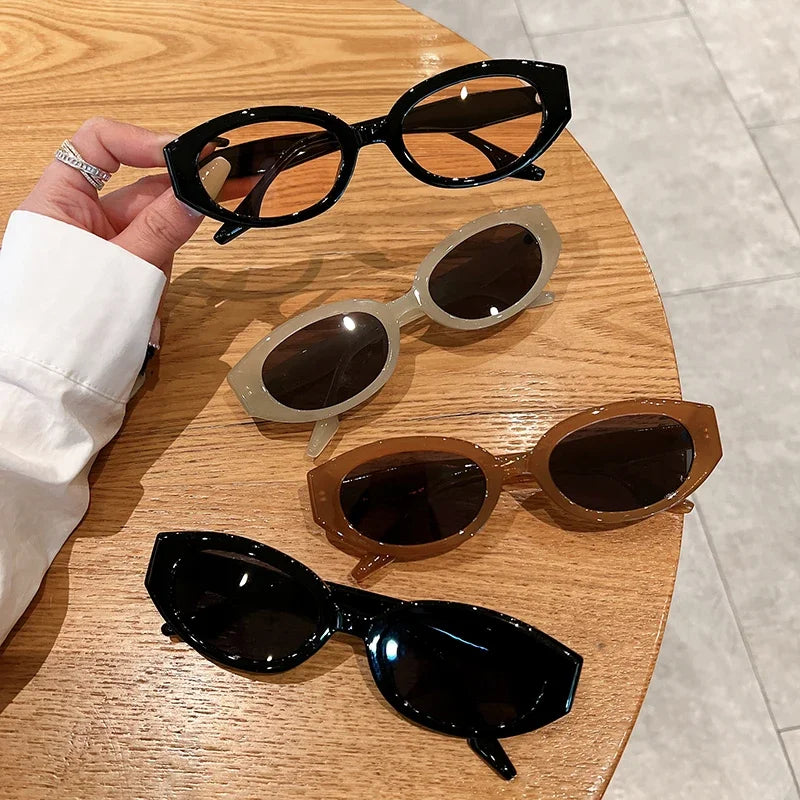 Vintage Oval Sunglasses for Women