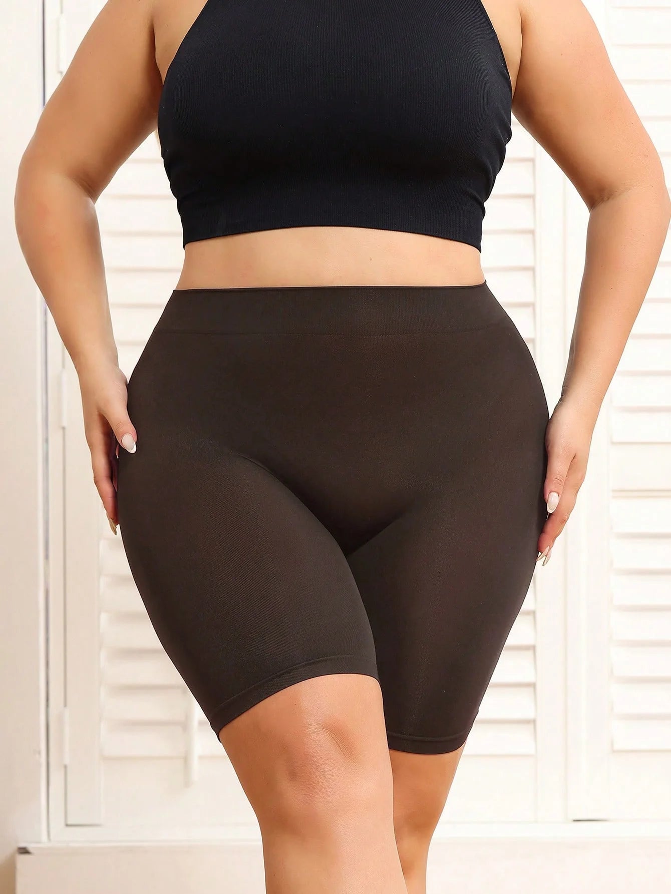 Plus-Size Women’s Tummy Control Shorts | Butt-Lifting Safety Shorts