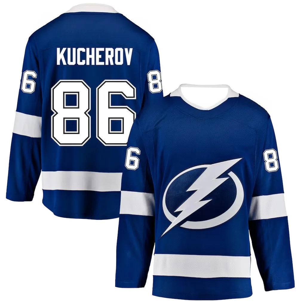 Hockey Jersey | Iconic Lightning Logo Long-Sleeve 3D HD Print Shirt | Unisex Fan Apparel