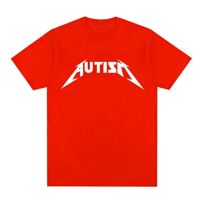 Autism Metal Rock Meme T-Shirt | Oversized Hip Hop Streetwear Unisex Tee