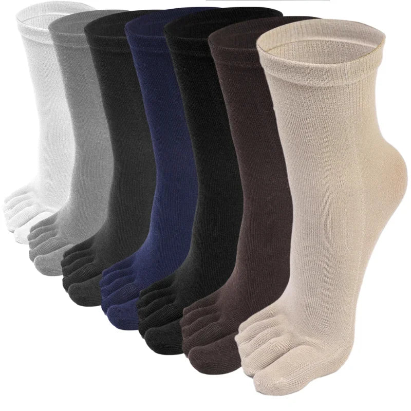 Unisex Five-Finger Cotton Toe Socks