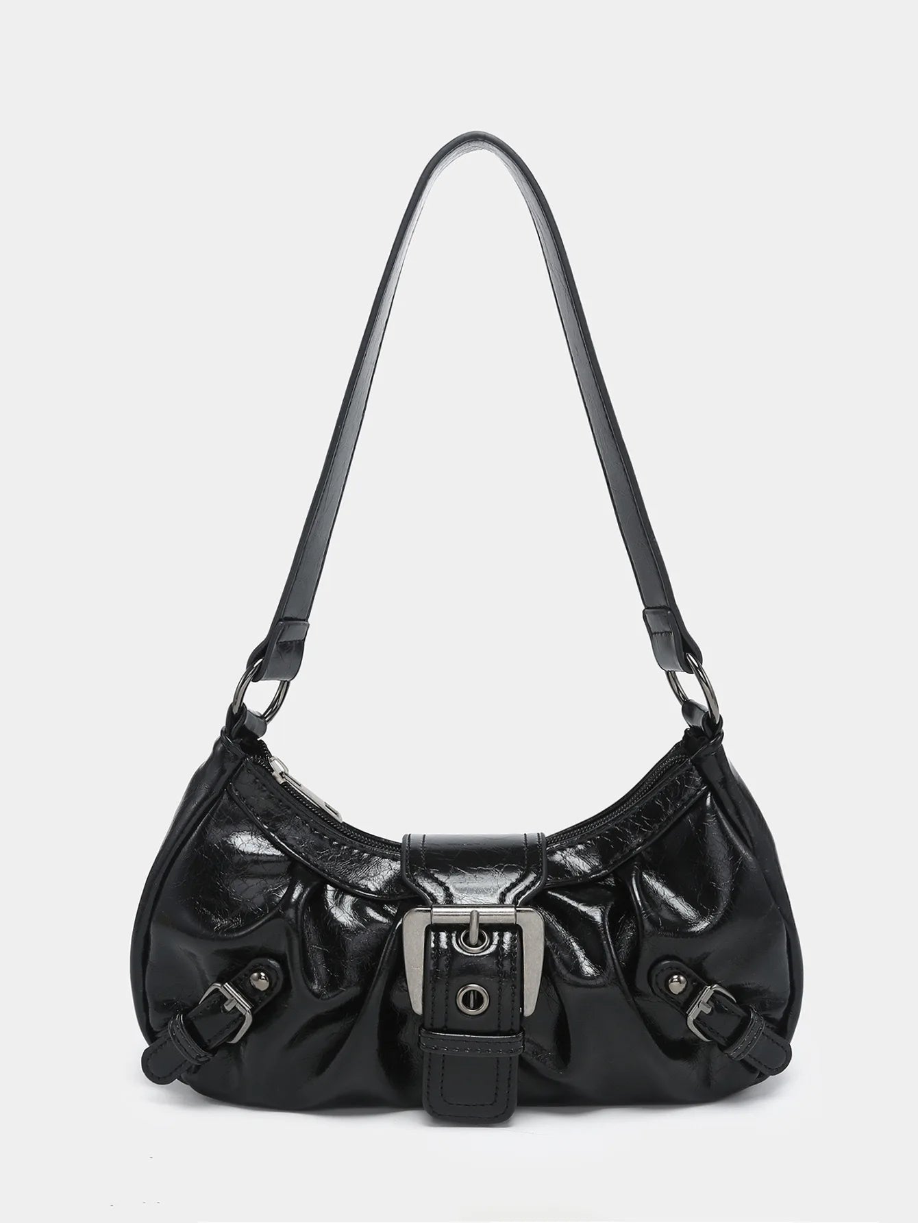 Vintage PU Shoulder Bag – Y2K Armpit Style