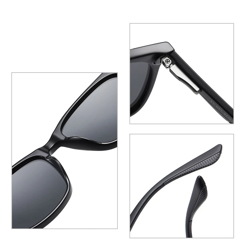 Women’s Retro Polarized Sunglasses – Unisex Korean Square UV400 Shades