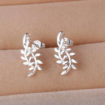 Sterling Silver Heart Stud Earrings for Women