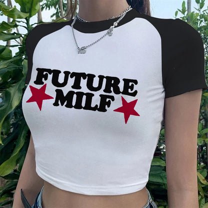 Sexy T-shirt Future Milf Star Women&