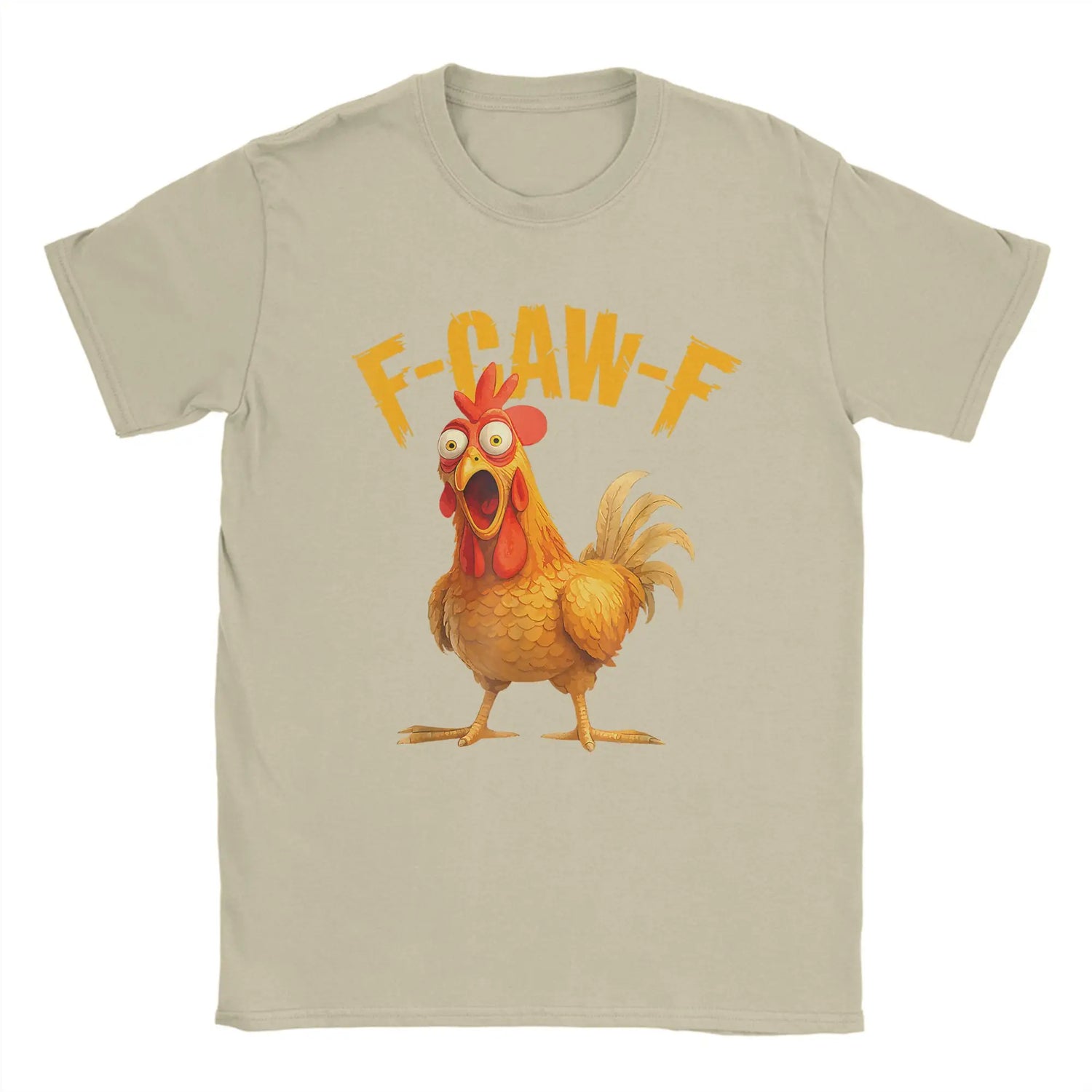 Funny F Caw F Chicken FCAWF T-Shirt | Men’s 100% Cotton Graphic Tee